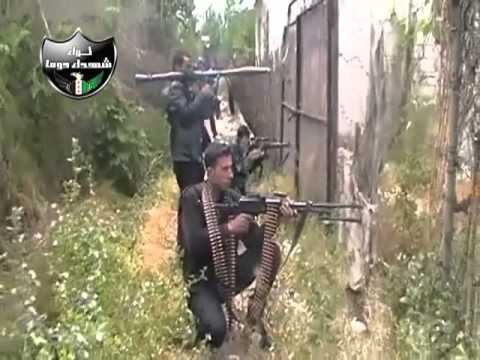 استعداد لواء شهداء دوما لإستهداف حاجز عسكري في بلدة زملكا في ريف دمشق