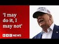 I Can T Say If US Will Strike Iran Says Donald Trump BBC News