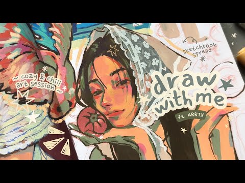 filling pages in my sketchbook ☁️