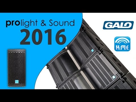 Prolight & Sound 2016 am Stand von K.M.E. [GALO Line Array] (HD)