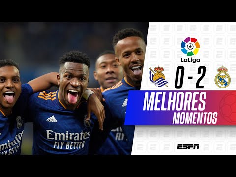 Gols e lances de Real Sociedad x Real Madrid