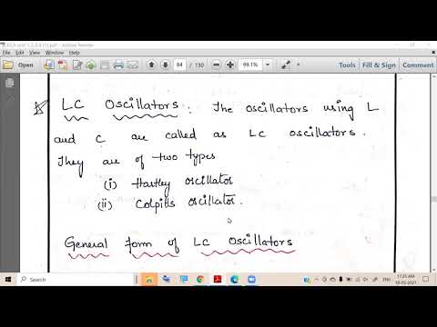 LC Oscillator General form 2021 05 18