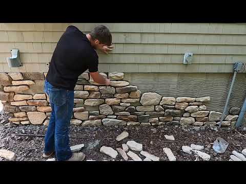 How to stone veneer a wall