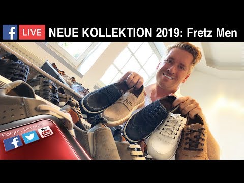 LIVE bei schuhplus  - Zusammenstellung der Kollektion Herrenschuhe in Übergrößen von Fretz Men