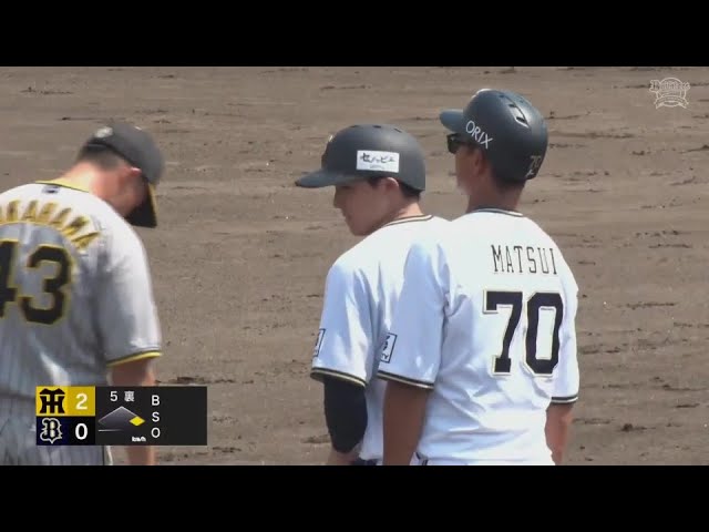 【ファーム】バファローズ・茶野篤政 25歳のバースデーヒットを放つ!!   2024年8月4日 オリックス・バファローズ 対 阪神タイガース