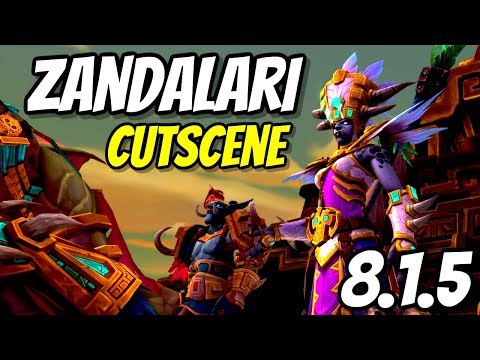 Zandalari Allied Race Unlock Cutscene | WoW Patch 8.1.5 PTR | World of Warcraft Battle for Azeroth