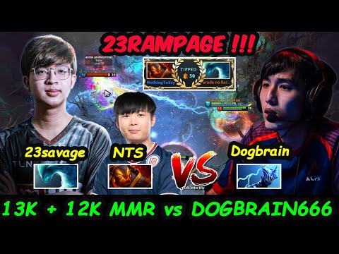 23RAMPAGE 13K MMR Morphling - 23savage NothingToSay vs Dogbrain xsilearn Dota 2 EPICGAME 7.32D patch
