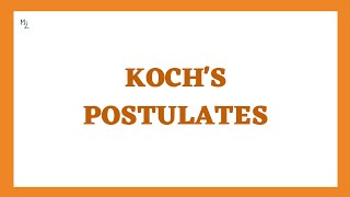 Koch's Postulates in Microbiology by Robert Koch Lecture in Detail