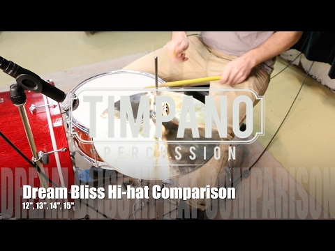 Dream Bliss Hi-hat Comparison: 12", 13", 14" & 15"