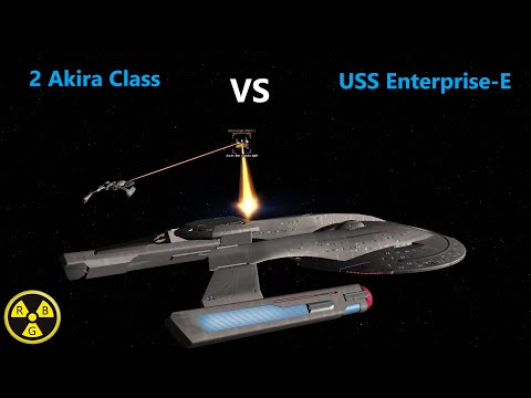Star Trek 2 Akira Class VS USS Enterprise E | Ship Battle | Bridge Commander |