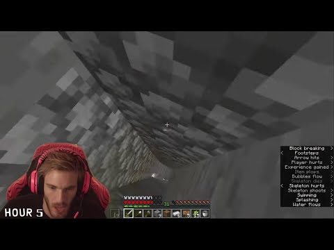PewDiePie dies in Minecraft Hardcore (12 hour Stream)