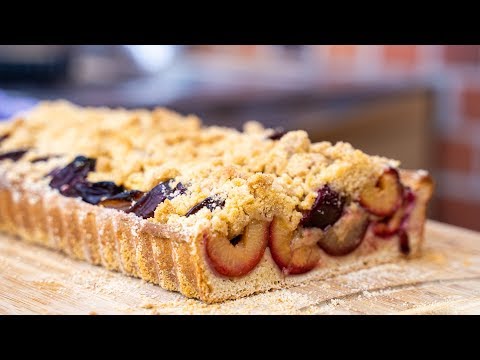 Einfaches Pflaumenkuchen Rezept mit Streuseln | Der Bio Koch