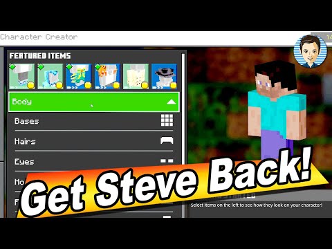 How to Get Steve Back in Minecraft Bedrock Character Creator