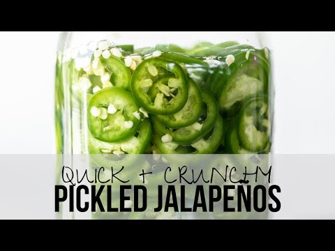 quick pickled jalapeños