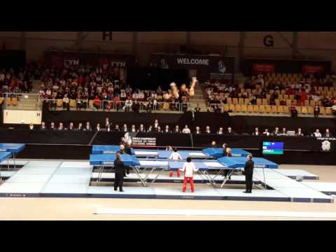 DOIHATA Chisato,SATAKE Reina JPN final  Trampoline World Championships 2015