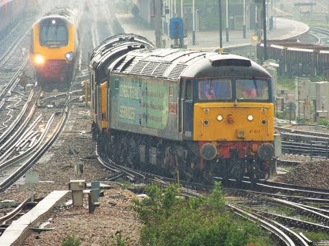 DRS 37611 & 37612 & 47810 At Eastleigh