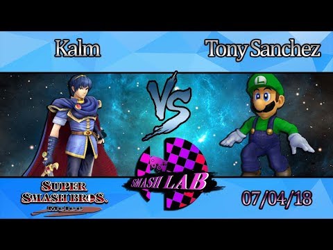 Smash Lab: Melee - Kalm (Marth) vs Tony Sanchez (Luigi)