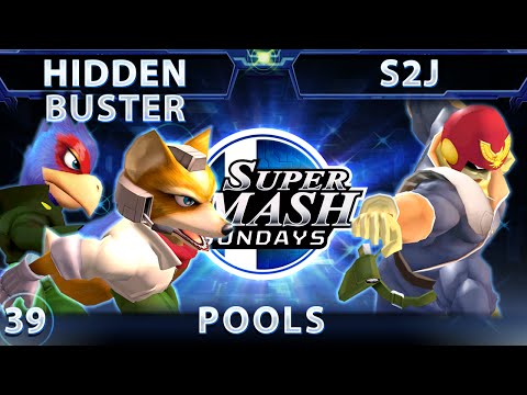 SSS 39 - Hidden Buster (Fox/Falco) Vs. S2J (Falcon) SSBM Pools - Smash Melee