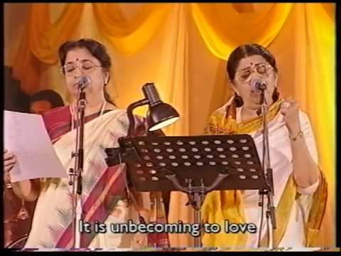 Lata & Usha Mangeshkar - Gore Gore O Baanke Chore (Live Performance)