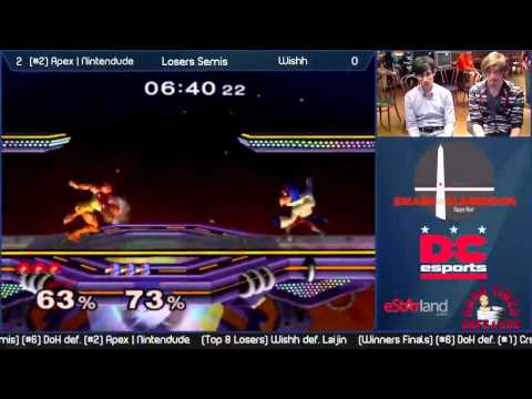 Smash @ Clarendon (10/24/2014) LS - (#2) Apex | Nintendude vs. Wishh