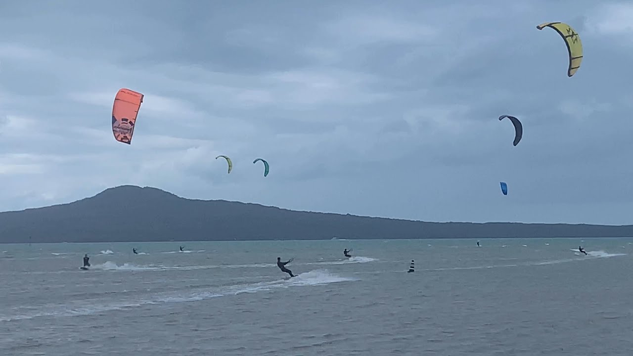 Kite surfing at St Heliers!