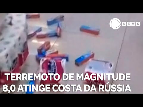 Terremoto de magnitude 8,0 atinge costa da Rússia