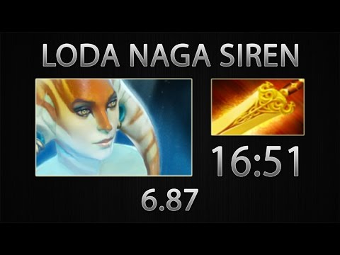 Dota 2 Naga Siren Fast Farm - Loda - Radiance - 16:51 [6.86]