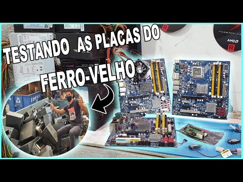 Placa Mãe com 2 entradas de Redes, Fonte Seventeam 80 Plus Bronze (COMPRAMOS TUDO NA FERRO-VELHO)