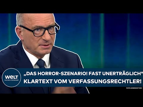 DEUTSCHLAND: "Horror-Szenario! Fast unerträglich!" Dann wird der Verfassungsrechtler sehr deutlich