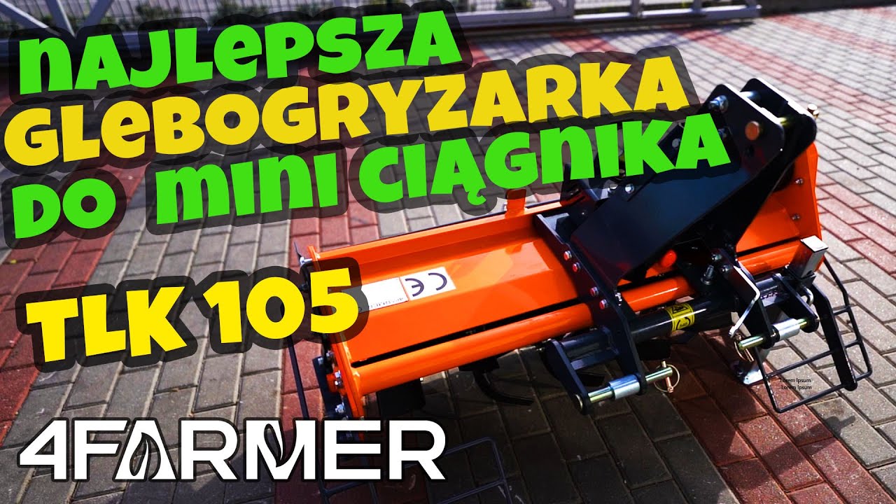 Glebogryzarka do mini traktora TLK 105 :: Traktor.com.pl