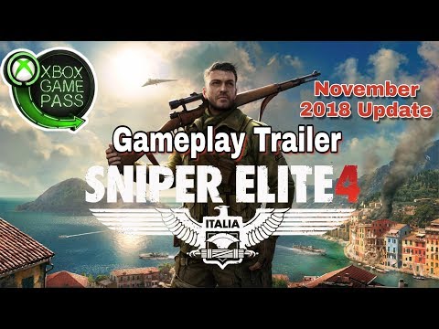 Sniper Elite 4 Gameplay Trailer available with Xbox Gamepass November
