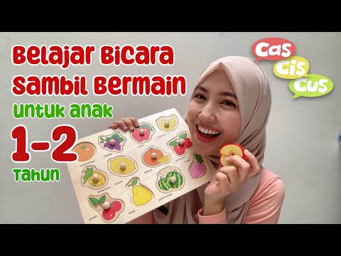 Belajar Bicara untuk anak 1-2 Tahun Sambil Mengenal Buah dan Warna dengan Mainan Edukasi