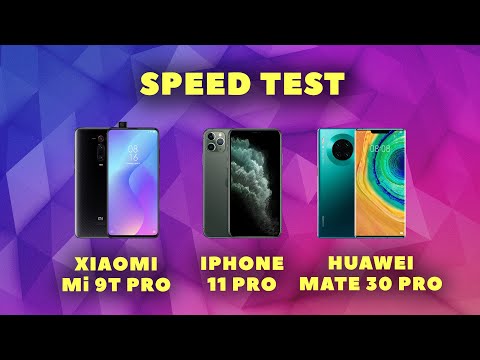 Iphone 11 Pro vs Xiaomi Mi 9T Pro vs Huawei Mate 30 Pro | SPEED TEST