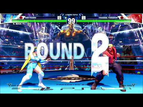 SF5 - Capcom Cup 2016 Top 8 - RZR Fuudo vs YOUDEAL Yukadon