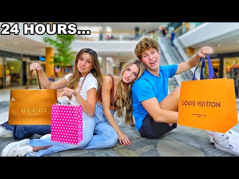 I STAYED 24 HOURS OVERNIGHT IN A MALL!!