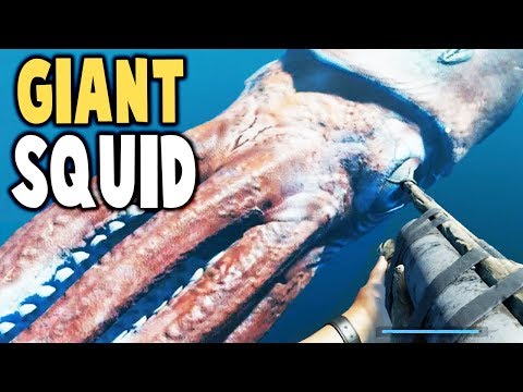 GIANT SQUID! MEGALODON SHARK ATTACKS RAFT! - Stranded Deep Missions Gameplay
