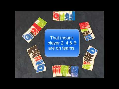 6 player 2 teams of 3 card game Snakes and Hawks