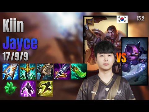 Kiin Top Jayce vs Kennen lol KR solo rank Full Game 15.2 | 기인 제이스 vs 케넨