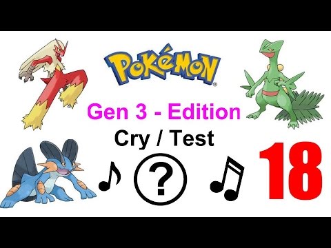 Pokemon cry test 18 (Gen 3)