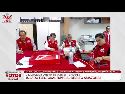 EN VIVO 08/05/2026 3:40 PM AUDIENCIA PUBLICA JEE ALTO AMAZONAS