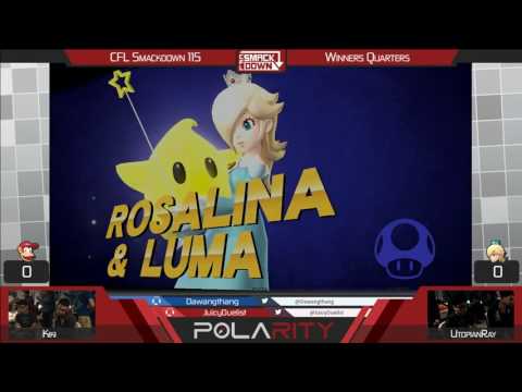 CFL Smackdown 115 WiiU - Kiki (Diddy Kong) vs UtopianRay (Rosalina) - Winners Quarters