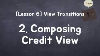 iOS for Starter - Composing Credit View