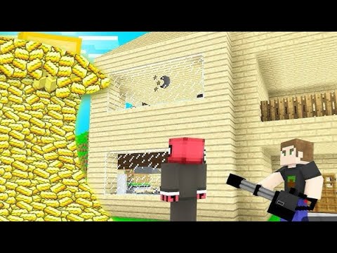 Altın Tsunami VS Ev MİNECRAFT DÜNYASI