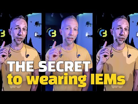 How to Wear IN-EAR Monitors CORRECTLY (the SECRET)