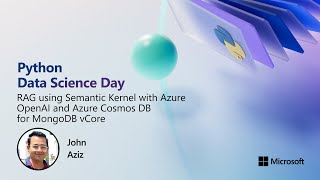 RAG using Semantic Kernel with Azure OpenAI and Azure Cosmos DB | Python Data Science Day