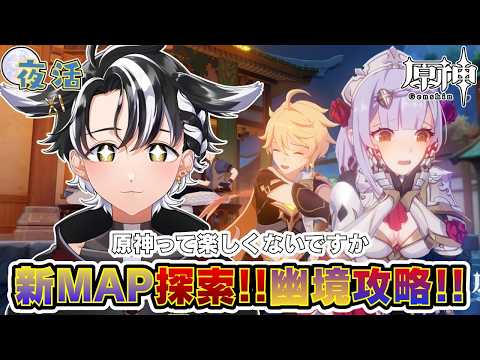 【#原神 /#夜活 】霜月の探索と幽境やってやんよ【#初見さん大歓迎 /#個人勢vtuber 】