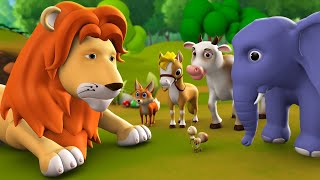 Jungle ka Raja Sher 3D Animated Hindi Moral Storie