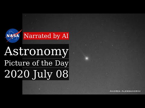 APOD: 2020-07-08 - Mercury's Sodium Tail (Narrated by Salli)