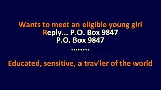The Monkees - P.O. Box 9847 - Karaoke Instrumental Lyrics - ObsKure