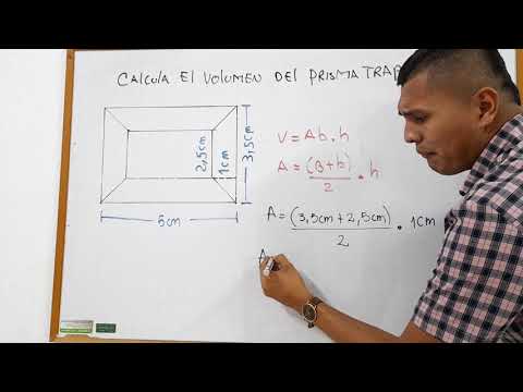Volumen de un prisma TRAPEZOIDAL| Ejercicio 2